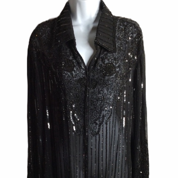 J. Laxmi Jackets & Blazers - J LAXMI CARDIGAN BLAZER BEADED JACKET